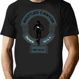 Bootleg Canyon Mtb Track Nevada Mountain Bike Trail Ride Hard Dirt Dust Mud Mountain Bike Dirt Therapy Bootleg Graphic T-Shirt - Black