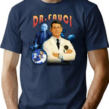 Bootleg Fauci Bootleg Graphic T-Shirt - Navy