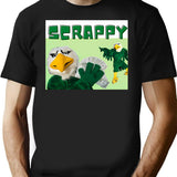 Bootleg Scrappy The Eagle Merch Bootleg Graphic T-Shirt - Black