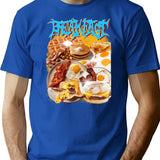Breakfast Bootleg Bootleg Graphic T-Shirt - Blue