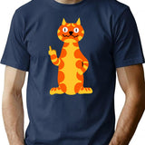 British Classic Charley Says 1970S Public Information Film V2C Minimalist Graphic T-Shirt - Unisex Streetwear Tee - Navy