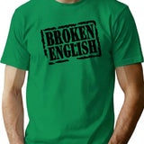Broken English Bootleg Graphic T-Shirt - Green