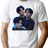 Bts Kpop Jungkook 7Fates Chakho Zeha Bootleg Graphic T-Shirt - White