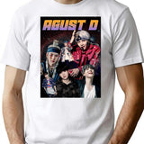 Bts Suga Yoongi Agust D Bootleg Rapper Bootleg Graphic T-Shirt - White