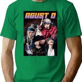 Bts Suga Yoongi Agust D Bootleg Rapper Bootleg Graphic T-Shirt - Green