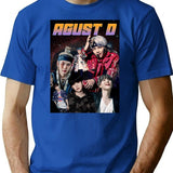 Bts Suga Yoongi Agust D Bootleg Rapper Bootleg Graphic T-Shirt - Blue