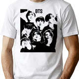 Bts Bootleg Graphic T-Shirt - White