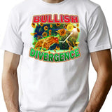Bullish Divergence Bootleg Design Bootleg Graphic T-Shirt - White