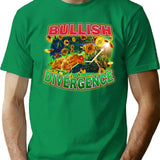 Bullish Divergence Bootleg Design Bootleg Graphic T-Shirt - Green