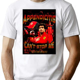 Carlos Sainz Appendicitis Meme Bootleg Graphic T-Shirt - White