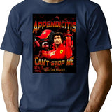 Carlos Sainz Appendicitis Meme Bootleg Graphic T-Shirt - Navy