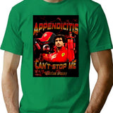 Carlos Sainz Appendicitis Meme Bootleg Graphic T-Shirt - Green
