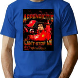Carlos Sainz Appendicitis Meme Bootleg Graphic T-Shirt - Blue