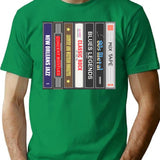 Cassette Stack (Vertical) Bootleg Graphic T-Shirt - Green