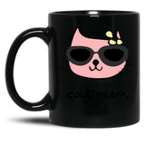 Cat Mum Black Coffee Mug, Gift Coffee Mug