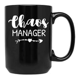 Chaos Manager Chaos Coordinator Black Coffee Mug, Gift Coffee Mug - Black