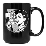 Cheese Slut Black Coffee Mug, Gift Coffee Mug - Black