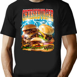 Cheeseburger Bootleg Bootleg Graphic T-Shirt - Black