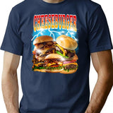 Cheeseburger Bootleg Bootleg Graphic T-Shirt - Navy