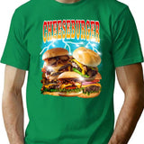 Cheeseburger Bootleg Bootleg Graphic T-Shirt - Green