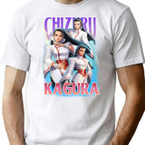 Chizuru Kagura Kof Bootleg Bootleg Graphic T-Shirt - White