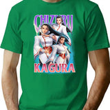 Chizuru Kagura Kof Bootleg Bootleg Graphic T-Shirt - Green