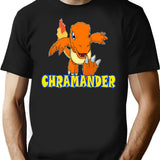Chramander Bootleg Graphic T-Shirt - Black