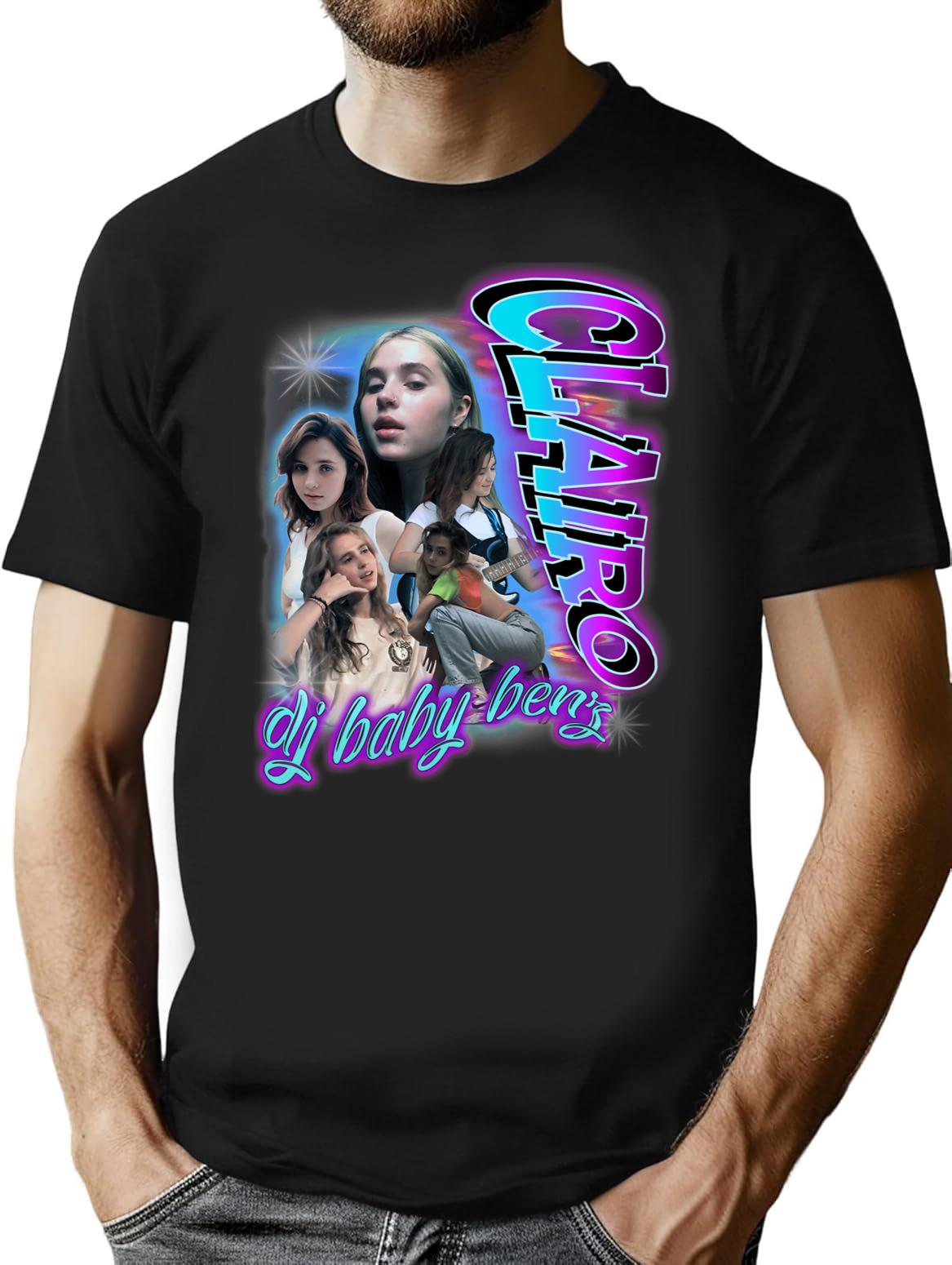 Clairo Bootleg Merch Tee Bootleg Graphic T-Shirt - Black