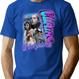 Clairo Bootleg Merch Tee Bootleg Graphic T-Shirt - Blue