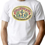 Classic Vintage Anchor Premium Steam Beer Premium Heavyweight Cotton T-Shirt - White