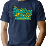 Clayboy -distressed- T-Shirt - Retro Graphic Tee for Men & Women - Navy