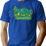 Clayboy -distressed- T-Shirt - Retro Graphic Tee for Men & Women - Blue