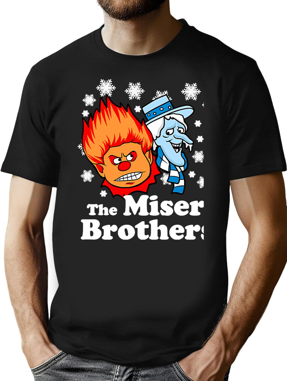 Claymation Snow Miser The Miser Brothers Gift For Birthday T-Shirt - Black