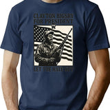 Clayton Bigsby For President T-Shirt - Retro Graphic Tee for Men & Women - Navy