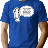 Clippy T-Shirt - Retro Graphic Tee for Men & Women - Blue