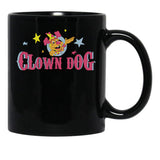 Clown Dog Black Coffee Mug, Gift Coffee Mug - Black
