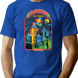 Clowns Are Funny T-Shirt - Sarcastic Humor Graphic Tee - Blue