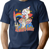 Clowns Are Silly T-Shirt - Retro Graphic Tee for Men & Women - Navy