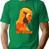 Clubber Lang Hey Woman T-Shirt - Retro Graphic Tee for Men & Women - Green