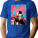 Clubber Lang Pain T-Shirt - Retro Graphic Tee for Men & Women - Blue