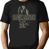 Cock Punch T-Shirt - Retro Graphic Tee for Men & Women - Black