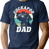 Cockapoo Dad Dog Funny Father's Day Retro Vintage T-Shirt - Navy