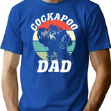 Cockapoo Dad Dog Funny Father's Day Retro Vintage T-Shirt - Blue