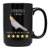Cockatiel Review Black Coffee Mug, Gift Coffee Mug - Black