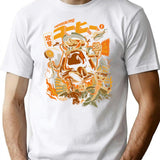 Coffecalypse T-Shirt - Retro Graphic Tee for Men & Women - White