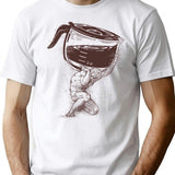 Coffee Atlas T-Shirt - Retro Graphic Tee for Men & Women - White