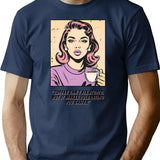 Coffee Can't Fix Stupid T-Shirt - Retro Graphic Tee for Men & Women - Navy