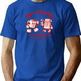 Coffee Cigarettes Same Procedure As Every Morning T-Shirt - Blue