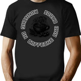 Coffee Lovers T-Shirt - Retro Graphic Tee for Men & Women - Black