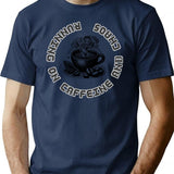 Coffee Lovers T-Shirt - Retro Graphic Tee for Men & Women - Navy